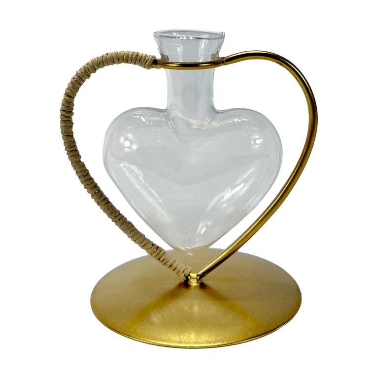 Vaso De Vidro Love Dourado - Tuut Vaso De Vidro Love Dourado - Tuut